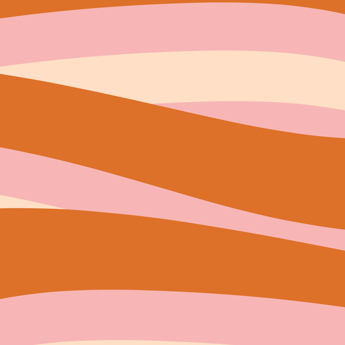 Pop Swirl Wavy Abstract Line Pattern Pink Orange Cream Coffee Mug Gallery Image 2