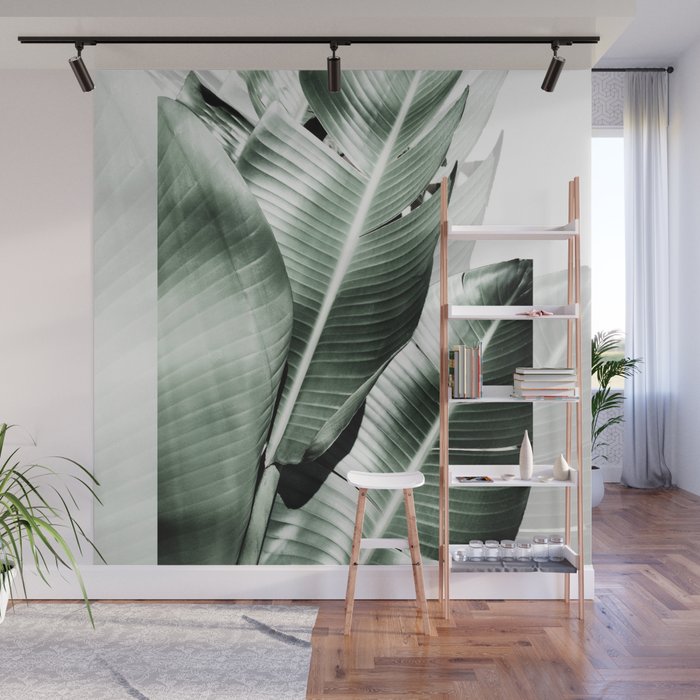 Banana leaf akin Wall Mural Gallery Image 1