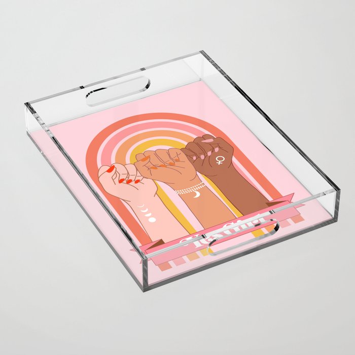 Yes Girl Acrylic Tray Gallery Image 1