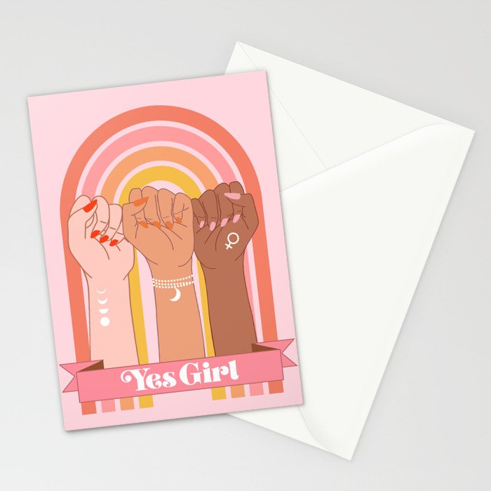 Yes Girl Stationery Card Gallery Image 2