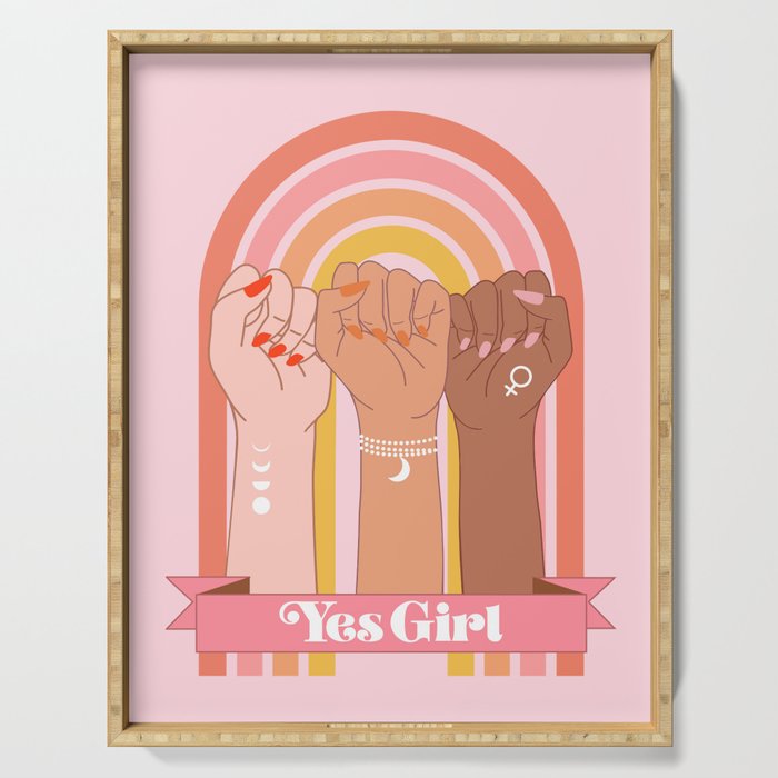 Yes Girl Serving Tray Gallery Image 1