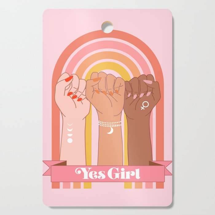 Yes Girl Cutting Board Gallery Image 1