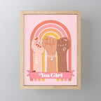 Yes Girl Mini Art Print Gallery Image 1