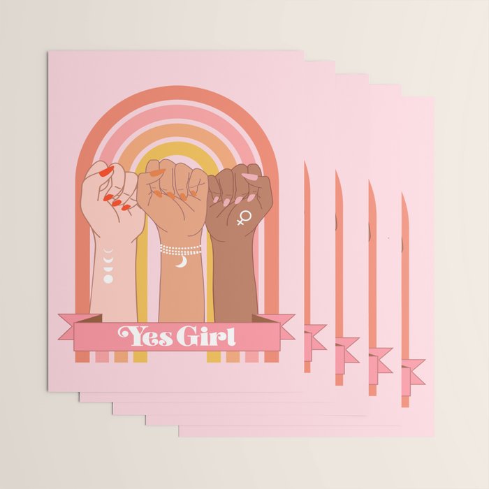 Yes Girl Wrapping Paper Gallery Image 3