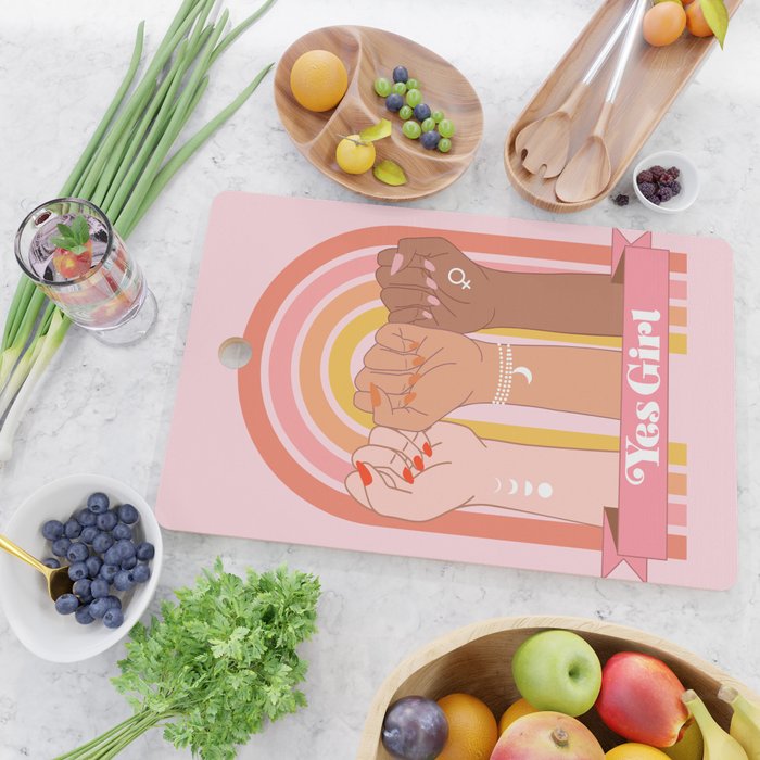 Yes Girl Cutting Board Gallery Image 2