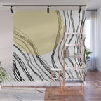 Organic Sunrise Minimal Abstract Wall Mural Gallery Image 1