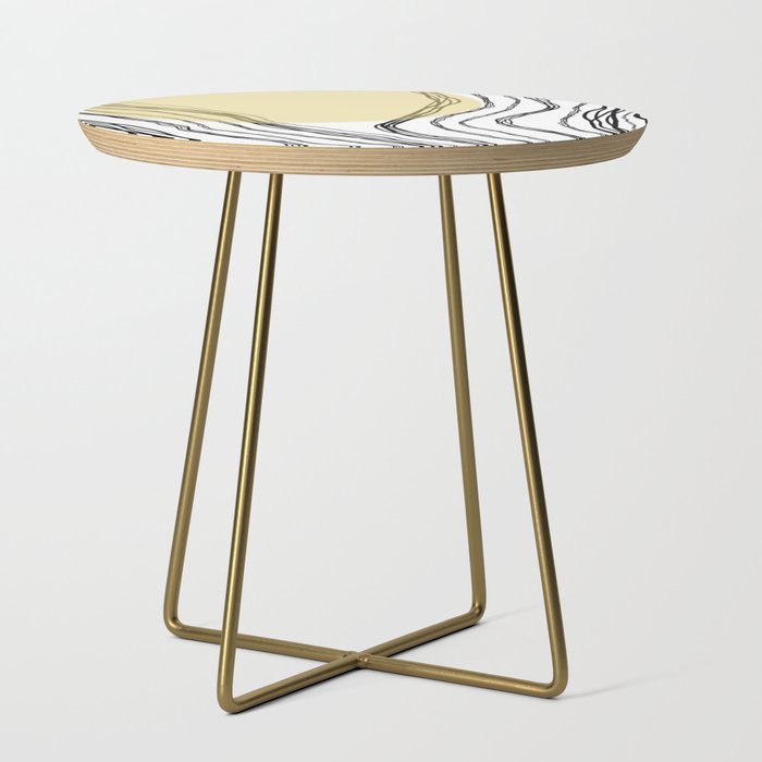 Organic Sunrise Minimal Abstract Side Table Gallery Image 1