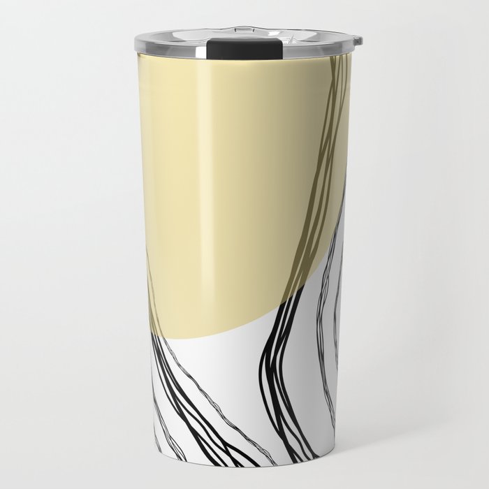 Organic Sunrise Minimal Abstract Travel Mug Gallery Image 1