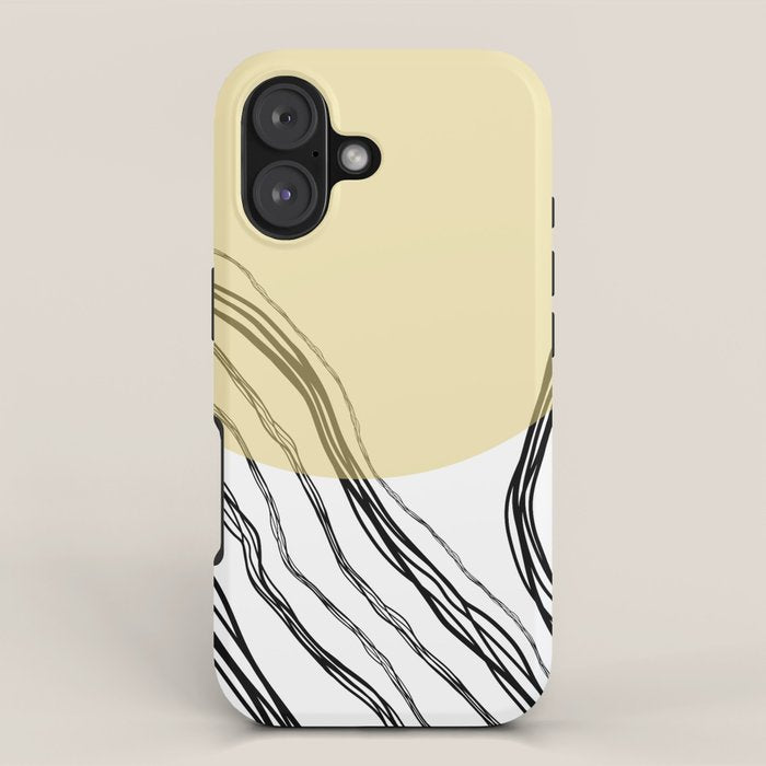 Organic Sunrise Minimal Abstract iPhone Case Gallery Image 1