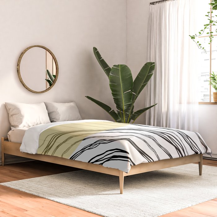 Organic Sunrise Minimal Abstract Comforter Gallery Image 2