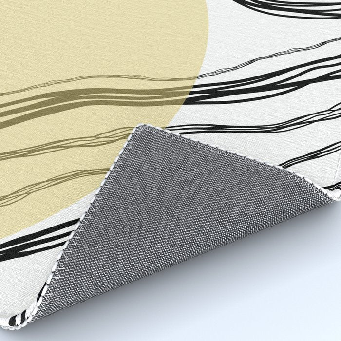 Organic Sunrise Minimal Abstract Rug Gallery Image 4