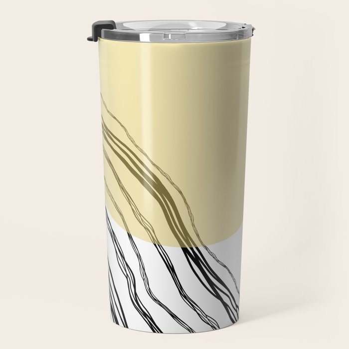 Organic Sunrise Minimal Abstract Travel Mug Gallery Image 3