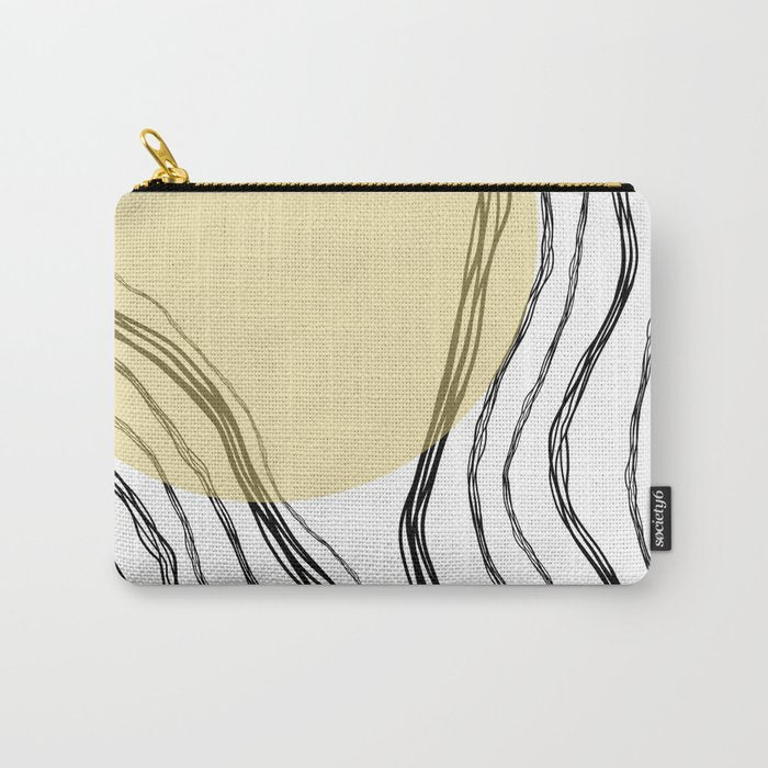 Organic Sunrise Minimal Abstract Carry All Pouch Gallery Image 1