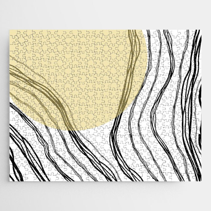 Organic Sunrise Minimal Abstract Jigsaw Puzzle Gallery Image 1