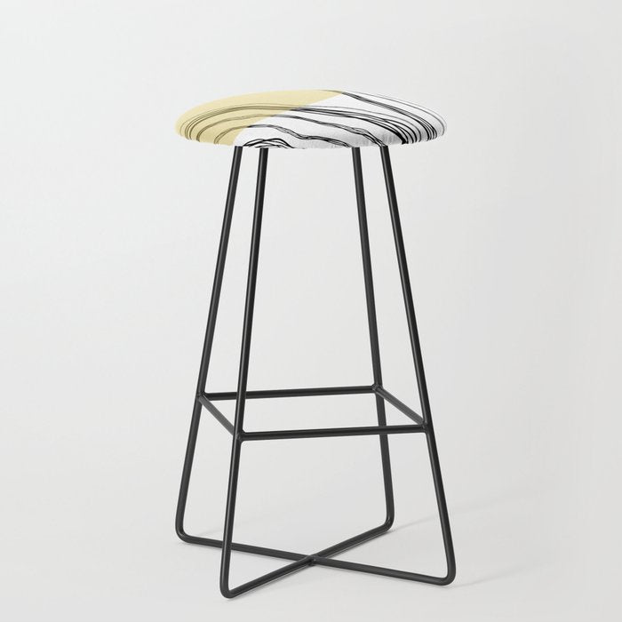 Organic Sunrise Minimal Abstract Stool Gallery Image 1