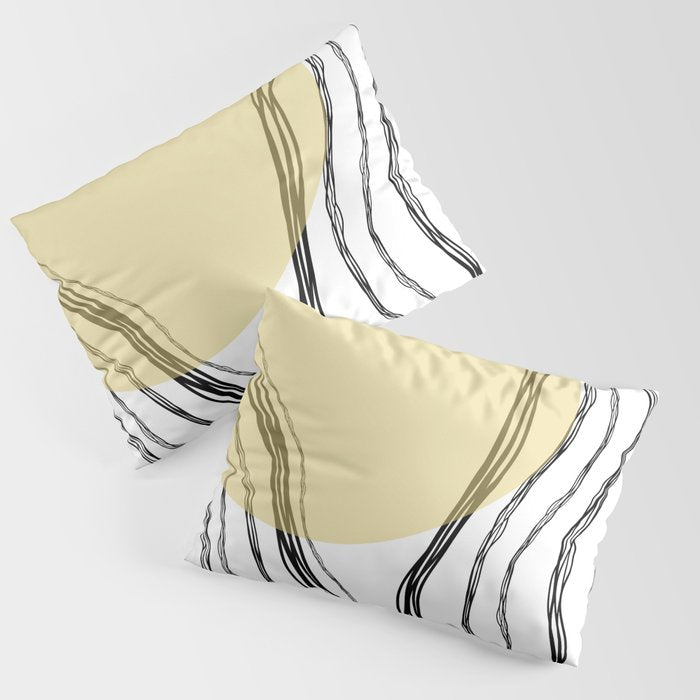 Organic Sunrise Minimal Abstract Pillow Sham Gallery Image 3