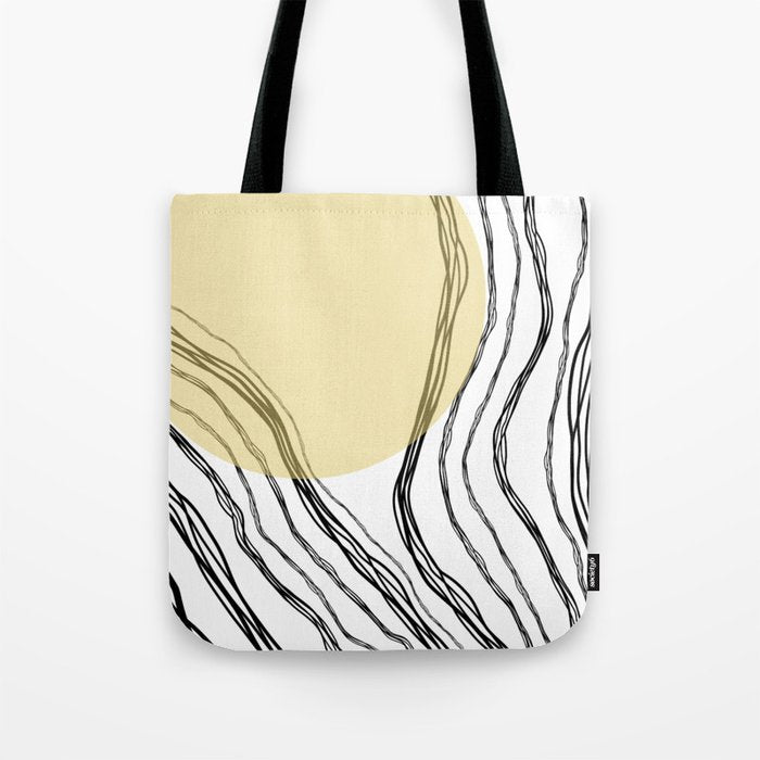 Organic Sunrise Minimal Abstract Tote Bag Gallery Image 1