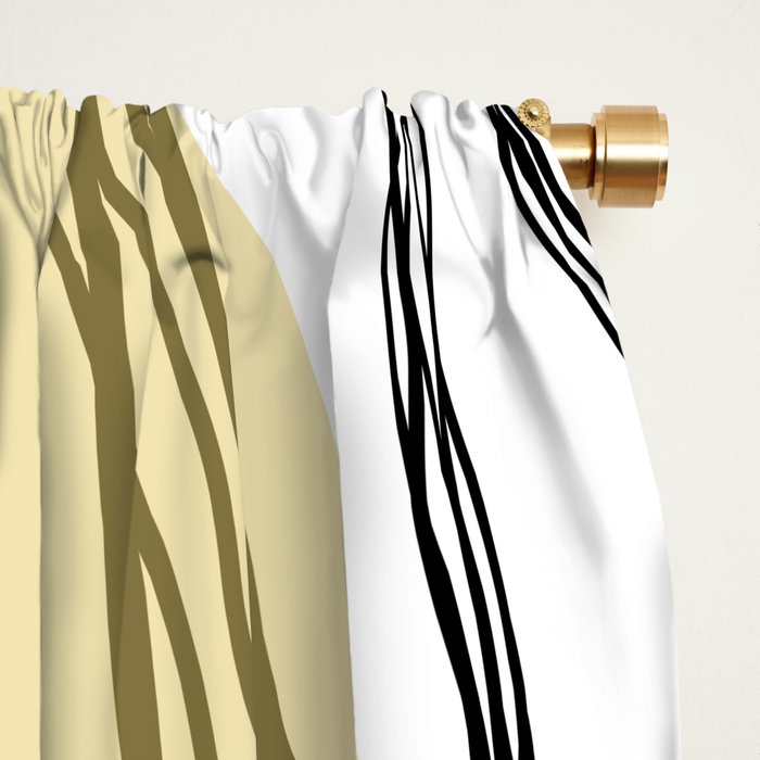 Organic Sunrise Minimal Abstract Window Curtain Gallery Image 2