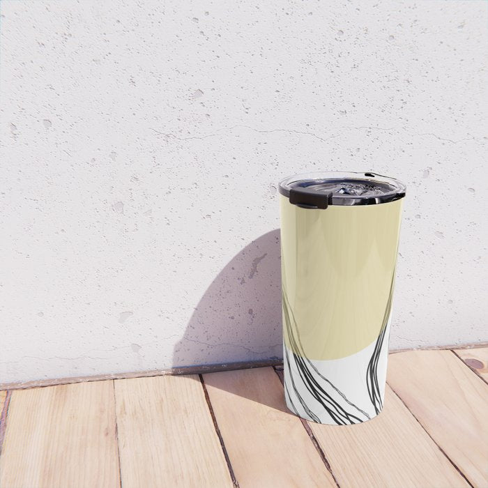 Organic Sunrise Minimal Abstract Travel Mug Gallery Image 4