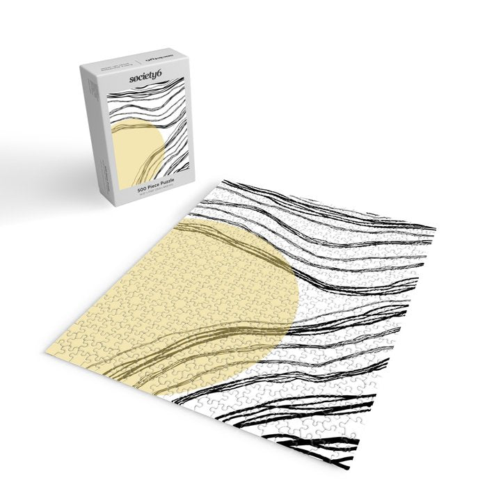 Organic Sunrise Minimal Abstract Jigsaw Puzzle Gallery Image 2