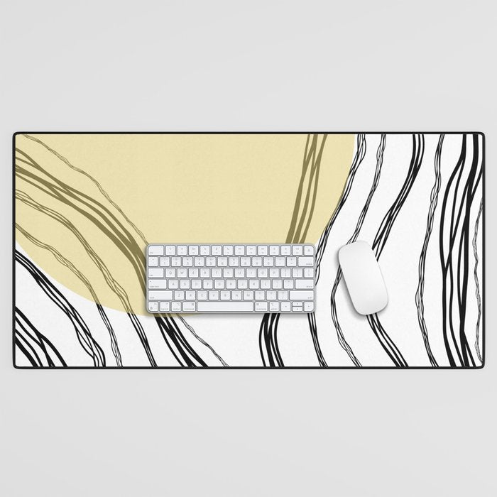 Organic Sunrise Minimal Abstract Desk Mat Gallery Image 1