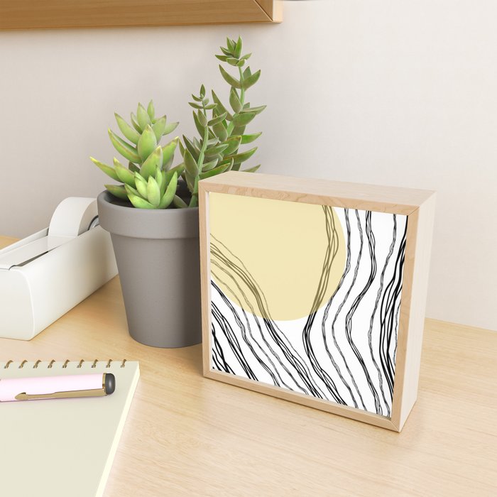 Organic Sunrise Minimal Abstract Mini Art Print Gallery Image 2
