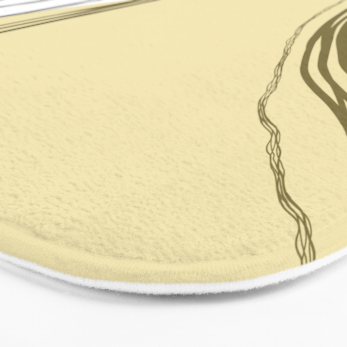 Organic Sunrise Minimal Abstract Bath Mat Gallery Image 3