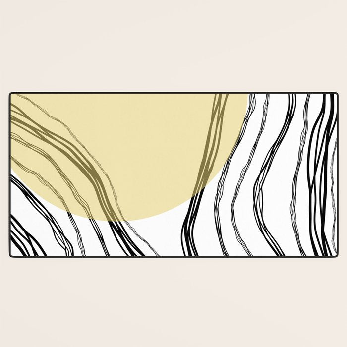 Organic Sunrise Minimal Abstract Desk Mat Gallery Image 3