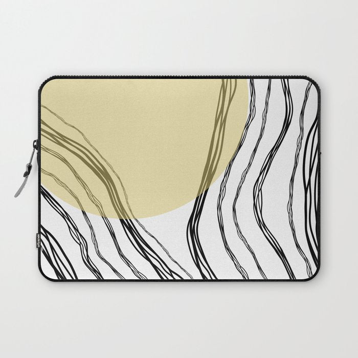 Organic Sunrise Minimal Abstract Laptop Sleeve Gallery Image 1