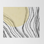 Organic Sunrise Minimal Abstract Throw Blanket Gallery Image 2
