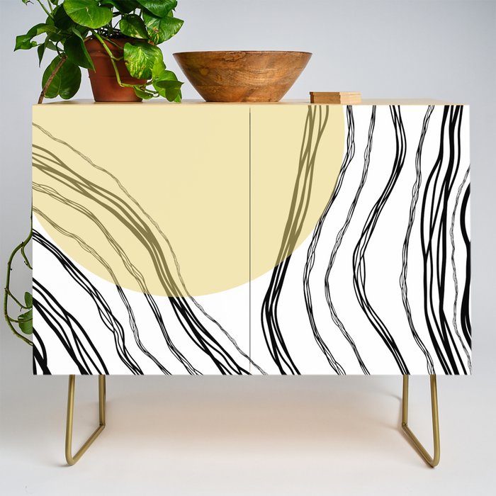 Organic Sunrise Minimal Abstract Credenza Gallery Image 1