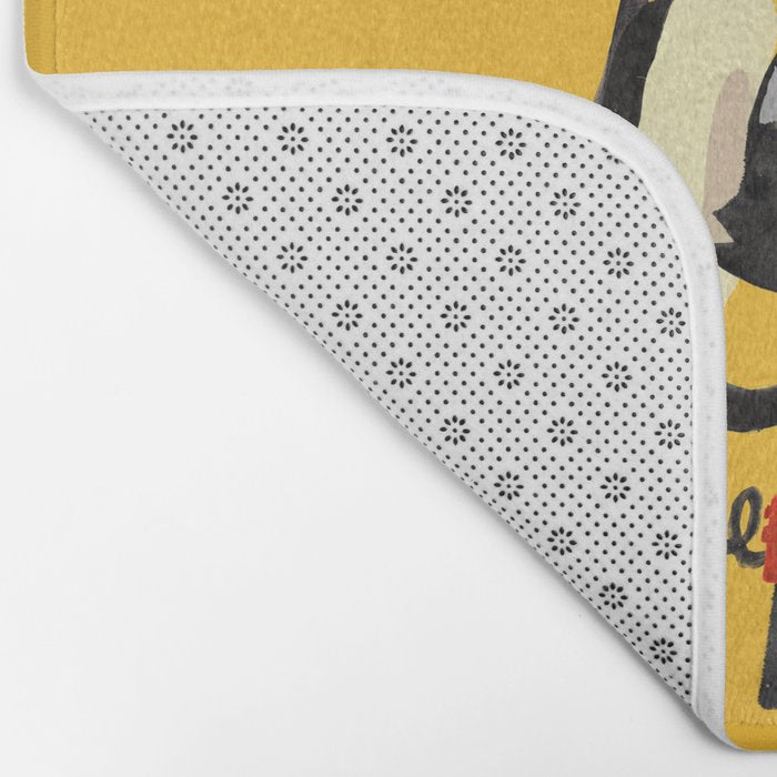 I Love Huge Headphone Bath Mat Gallery Image 2