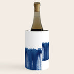 Indigo Abstract Brush Strokes | No. 5 Wine Chiller Gallery Image 3
