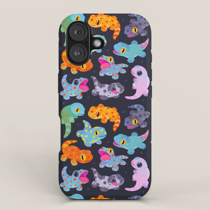 Tokay gecko - dark iPhone Case Gallery Image 1