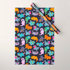 Tokay gecko - dark Wrapping Paper Gallery Image 1