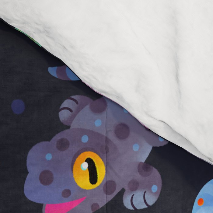Tokay gecko - dark Comforter Gallery Image 4