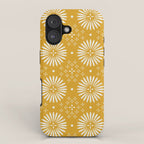 Happy Sunshine - yellow art, sunshine, boho art, bohemian, tile, home decor, yellow, yellow art print iPhone Case Gallery Image 1