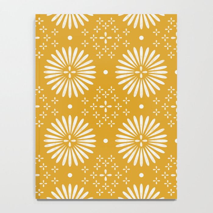 Happy Sunshine - yellow art, sunshine, boho art, bohemian, tile, home decor, yellow, yellow art print Notebook Gallery Image 4