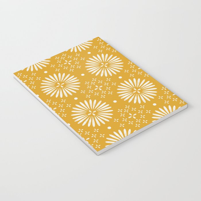 Happy Sunshine - yellow art, sunshine, boho art, bohemian, tile, home decor, yellow, yellow art print Notebook Gallery Image 3
