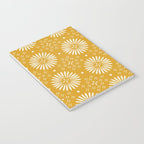 Happy Sunshine - yellow art, sunshine, boho art, bohemian, tile, home decor, yellow, yellow art print Notebook Gallery Image 3