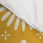 Happy Sunshine - yellow art, sunshine, boho art, bohemian, tile, home decor, yellow, yellow art print Comforter Gallery Image 4