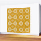 Happy Sunshine - yellow art, sunshine, boho art, bohemian, tile, home decor, yellow, yellow art print Wall Mural Gallery Image 2