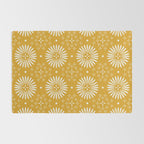 Happy Sunshine - yellow art, sunshine, boho art, bohemian, tile, home decor, yellow, yellow art print Rug Gallery Image 2