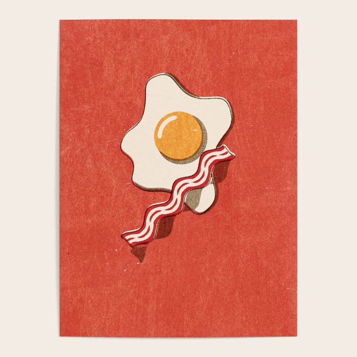 FAST FOOD / Egg and Bacon Poster Gallery Image 1