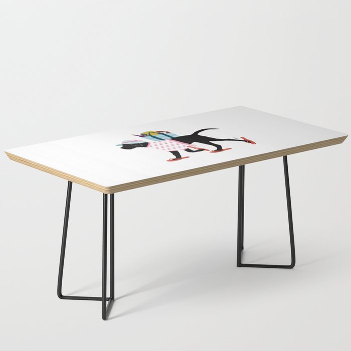 Black Dog labrador beach art Coffee Table Gallery Image 1