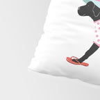 Black Dog labrador beach art Pillow Sham Gallery Image 4