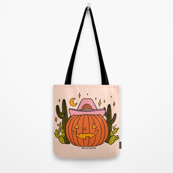 Cowboy Pumpkin Tote Bag Gallery Image 2