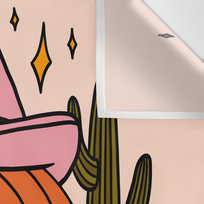 Cowboy Pumpkin Wall Tapestry Gallery Image 3