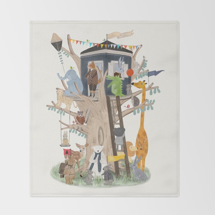 little playhouse Throw Blanket Gallery Image 2