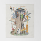 little playhouse Throw Blanket Gallery Image 2
